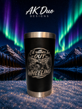 AK Duo Designs laser engraved tumbler - I'd rather be out wheeling